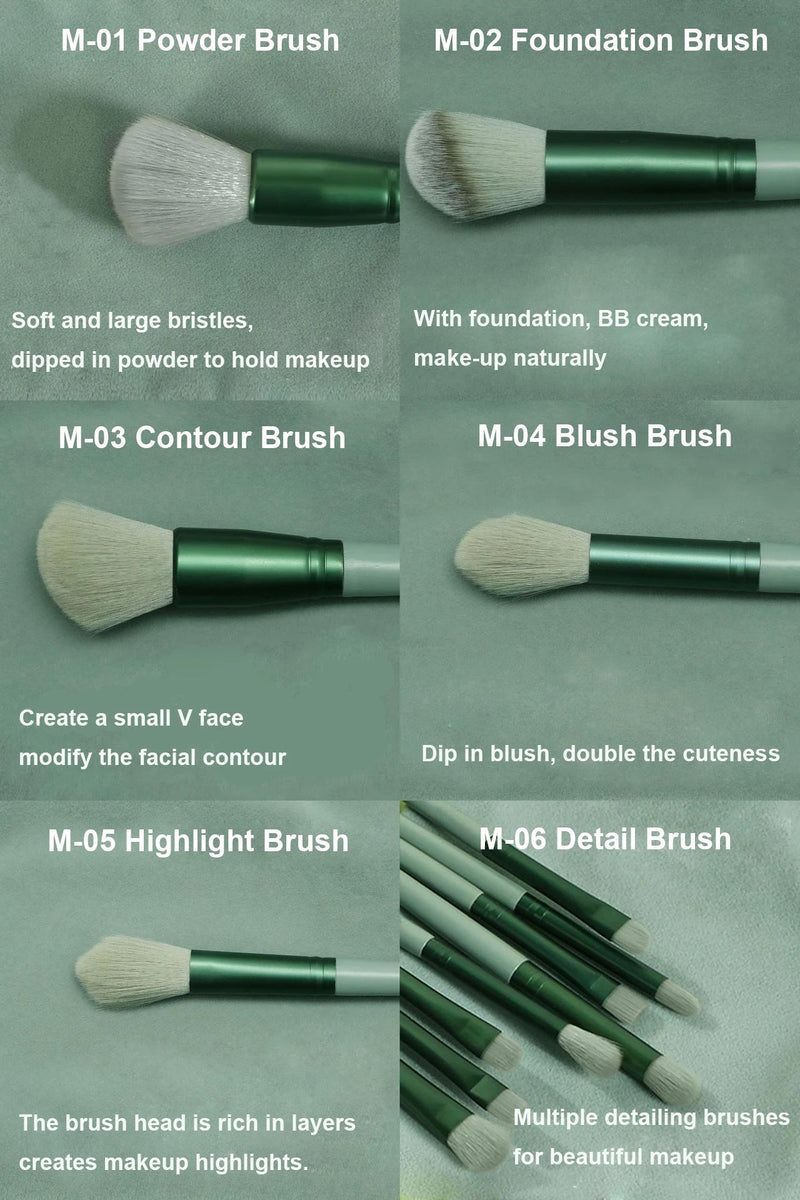 13Pcs Soft Fluffy Makeup Brushes Set for cosmetics Foundation Blush Powder Eyeshadow Kabuki Blending Makeup brush beauty tool - aquila Bask