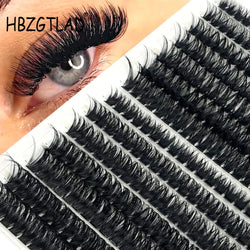 30D 40D 60D 80D Mixed Tray Individual Lashes 3D Russia Volume Eye Lashes Soft Natural Lashes Mink Lash Cluster False Eyelashes - aquila Bask