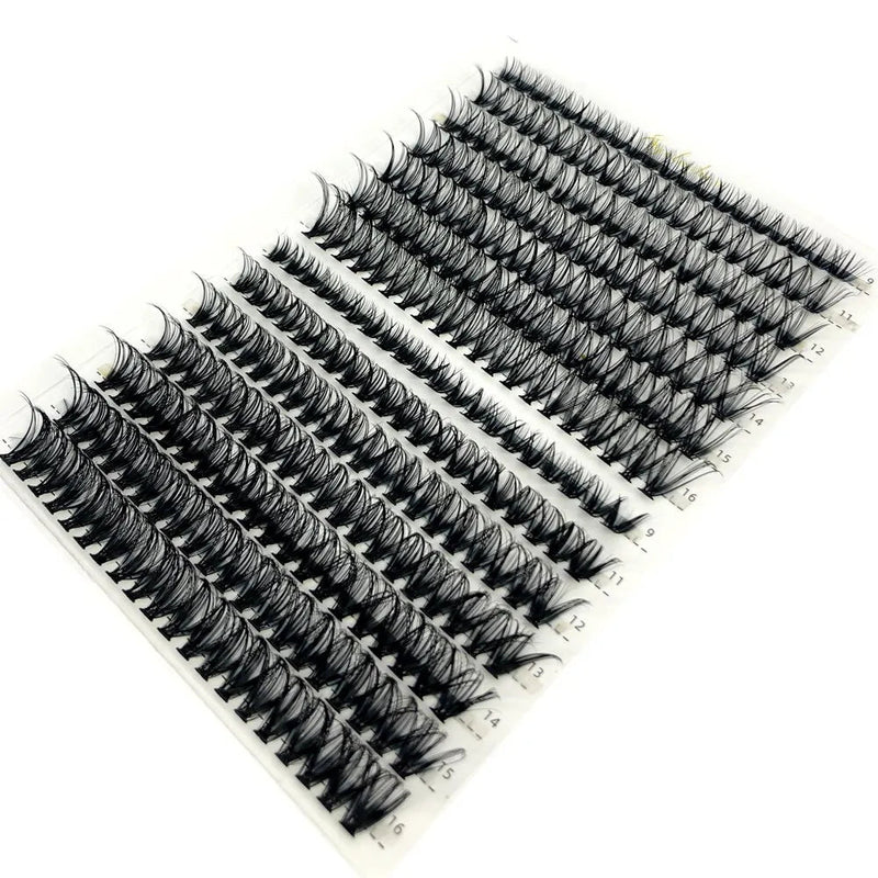 30D 40D 60D 80D Mixed Tray Individual Lashes 3D Russia Volume Eye Lashes Soft Natural Lashes Mink Lash Cluster False Eyelashes - aquila Bask