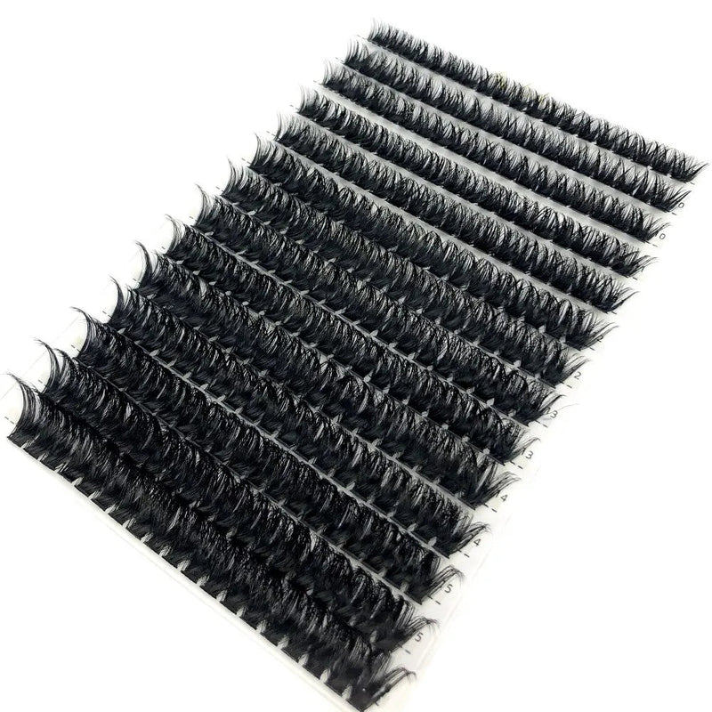 30D 40D 60D 80D Mixed Tray Individual Lashes 3D Russia Volume Eye Lashes Soft Natural Lashes Mink Lash Cluster False Eyelashes - aquila Bask