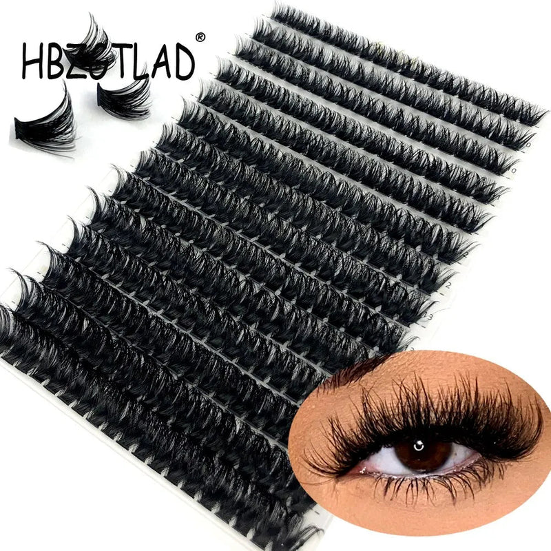 30D 40D 60D 80D Mixed Tray Individual Lashes 3D Russia Volume Eye Lashes Soft Natural Lashes Mink Lash Cluster False Eyelashes - aquila Bask