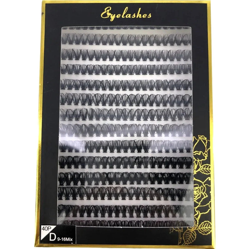 30D 40D 60D 80D Mixed Tray Individual Lashes 3D Russia Volume Eye Lashes Soft Natural Lashes Mink Lash Cluster False Eyelashes - aquila Bask