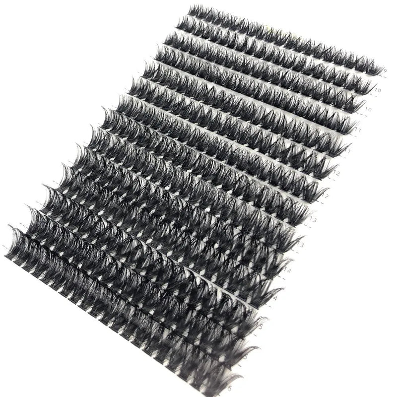 30D 40D 60D 80D Mixed Tray Individual Lashes 3D Russia Volume Eye Lashes Soft Natural Lashes Mink Lash Cluster False Eyelashes - aquila Bask