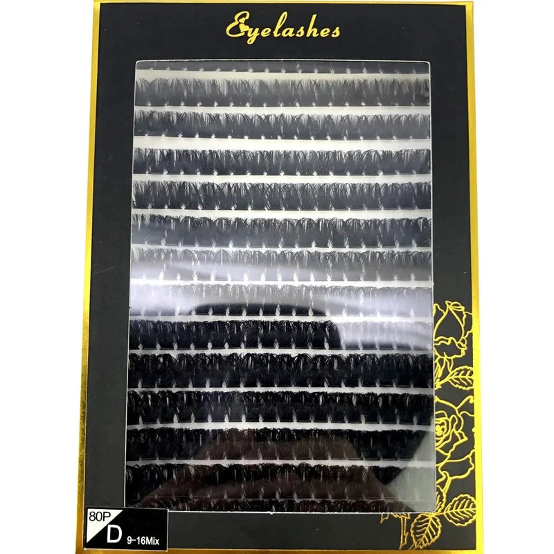 30D 40D 60D 80D Mixed Tray Individual Lashes 3D Russia Volume Eye Lashes Soft Natural Lashes Mink Lash Cluster False Eyelashes - aquila Bask