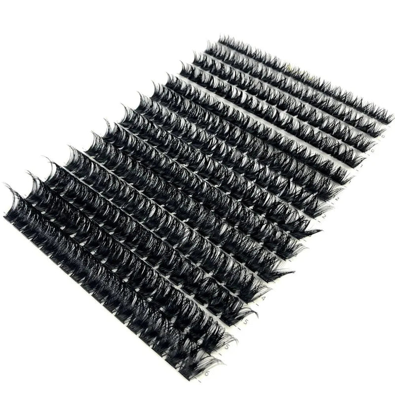 30D 40D 60D 80D Mixed Tray Individual Lashes 3D Russia Volume Eye Lashes Soft Natural Lashes Mink Lash Cluster False Eyelashes - aquila Bask