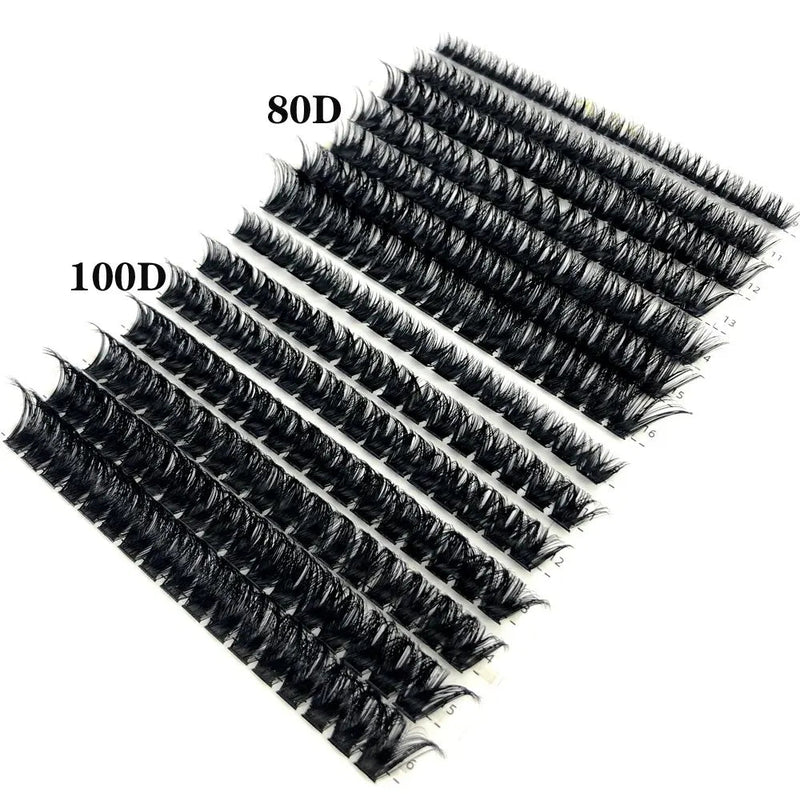 30D 40D 60D 80D Mixed Tray Individual Lashes 3D Russia Volume Eye Lashes Soft Natural Lashes Mink Lash Cluster False Eyelashes - aquila Bask