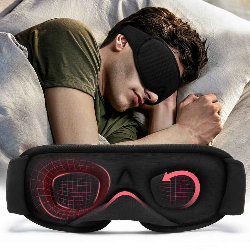 3D Sleeping Mask Block Out Light Sleep Mask For Eyes Soft Sleeping Aid Eye Mask for Travel Eyeshade Night Breathable Slaapmasker aquila Bask