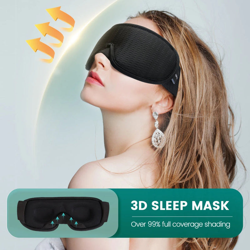 3D Sleeping Mask Block Out Light Sleep Mask For Eyes Soft Sleeping Aid Eye Mask for Travel Eyeshade Night Breathable Slaapmasker aquila Bask