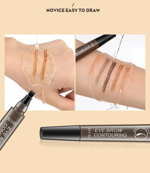 4 Point Eyebrow Pencil Maquillajes Para Mujer Waterproof Liquid Eyebrow Pen Makeup Long Lasting Cosmetic Microblade Brow Pencil - aquila Bask