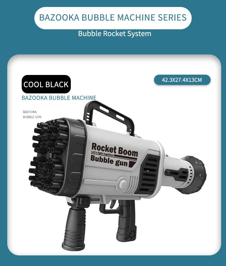 44-hole Rocket Launcher Shape Bubble Maker - aquila Bask