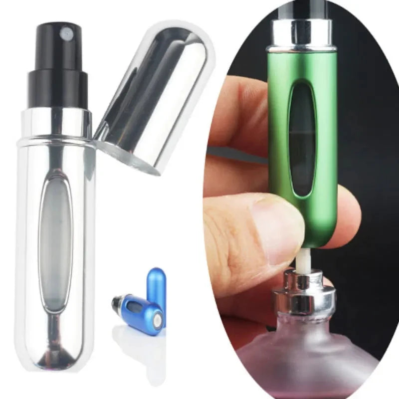 5ml Perfume Refill Bottle Portable Mini Refillable Spray Jar Scent Pump Empty Cosmetic Containers Atomizer for Travel Tool Hot - aquila Bask