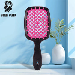 Air Cushion Comb Tangled Hair Comb Hair Brush Massage Anti-static Hollow Out Wet Curly Hair Brushes Barber Styling Tool - aquila Bask