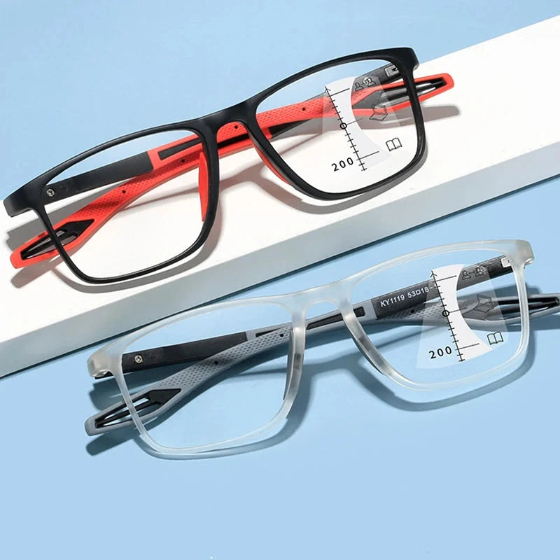 Anti-blue Light Multifocal Reading Glasses - aquila Bask