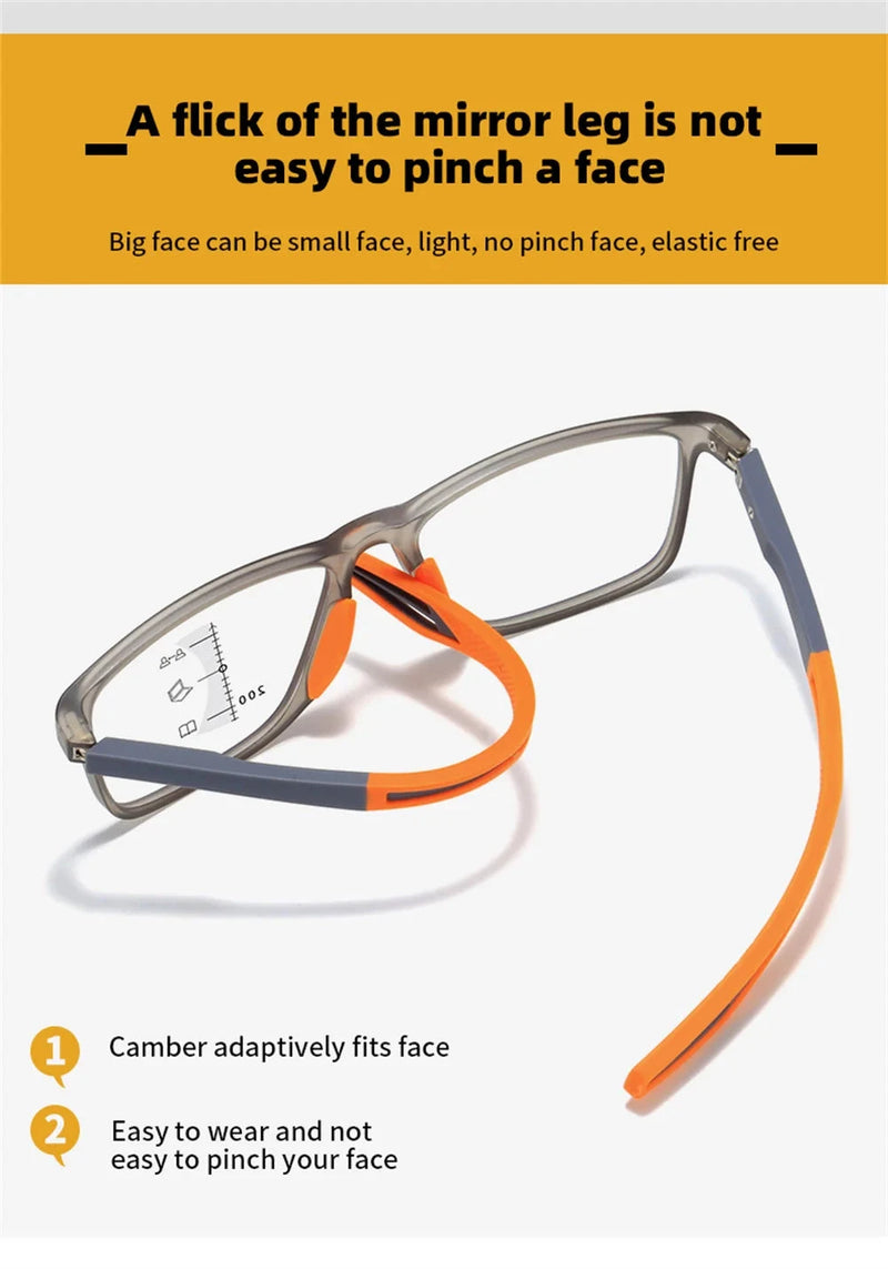 Anti-blue Light Multifocal Reading Glasses - aquila Bask