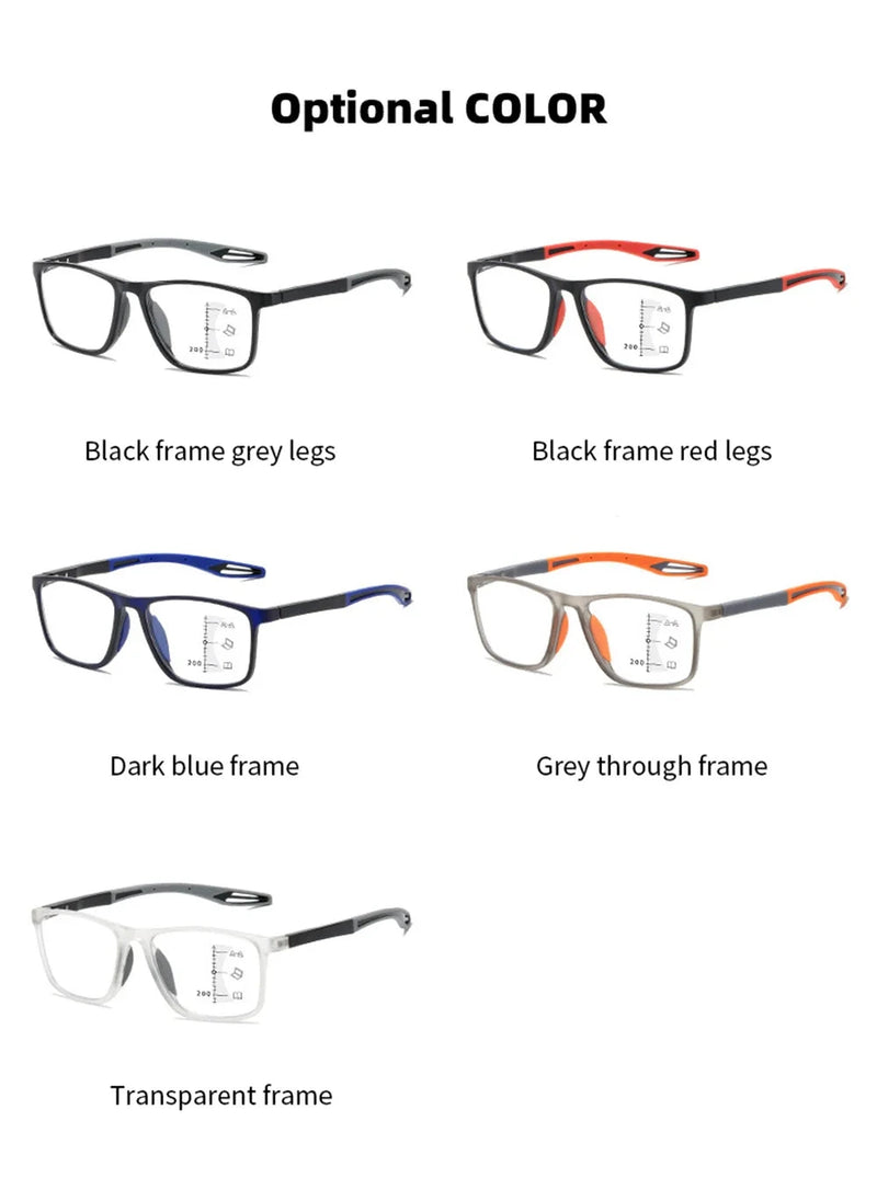 Anti-blue Light Multifocal Reading Glasses - aquila Bask