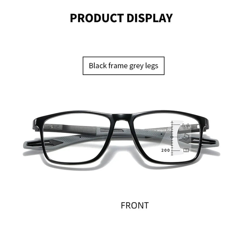 Anti-blue Light Multifocal Reading Glasses - aquila Bask