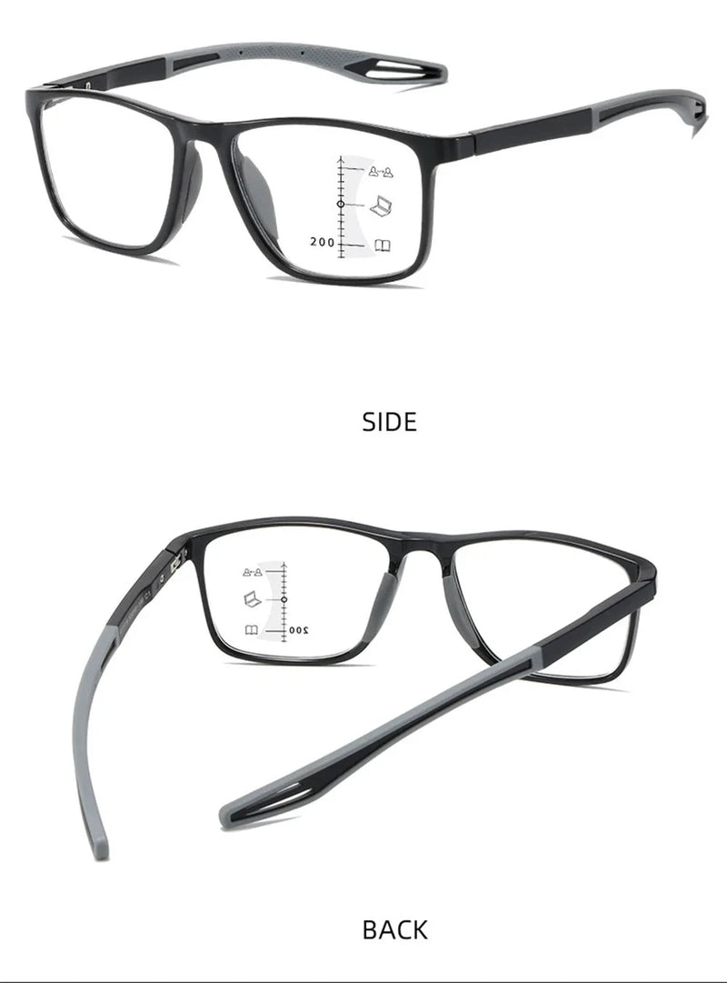 Anti-blue Light Multifocal Reading Glasses - aquila Bask