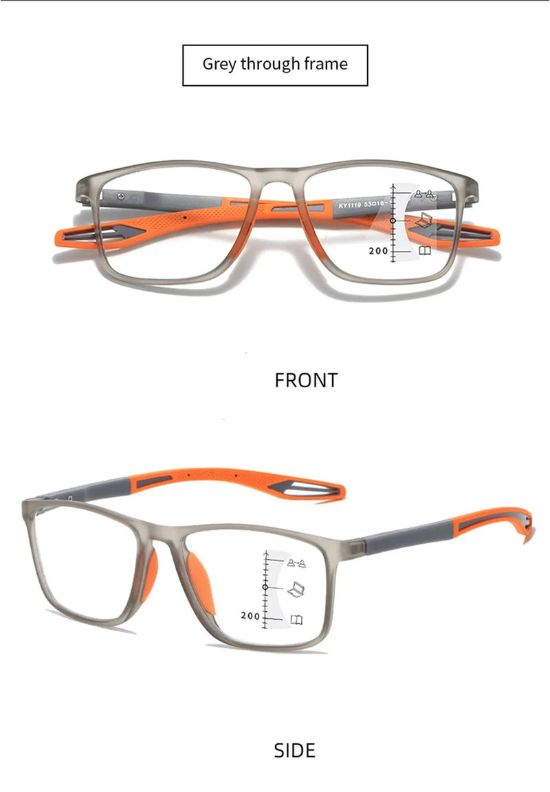 Anti-blue Light Multifocal Reading Glasses - aquila Bask