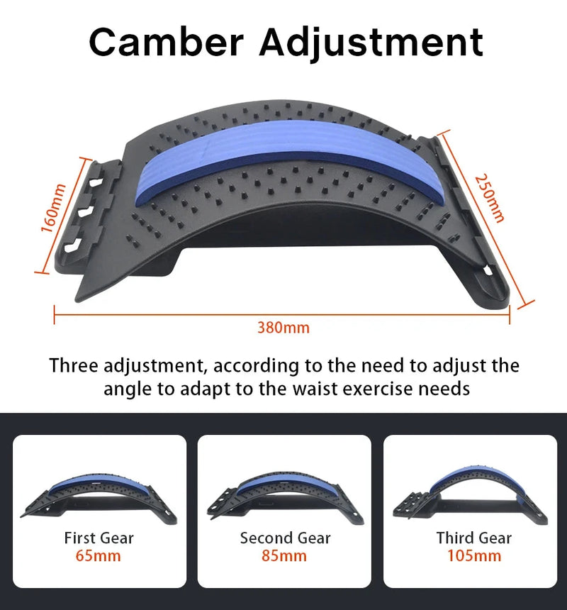 Back Stretcher Lumbar Support Acupressure Massager - aquila Bask