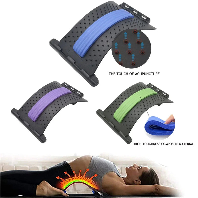 Back Stretcher Lumbar Support Acupressure Massager - aquila Bask