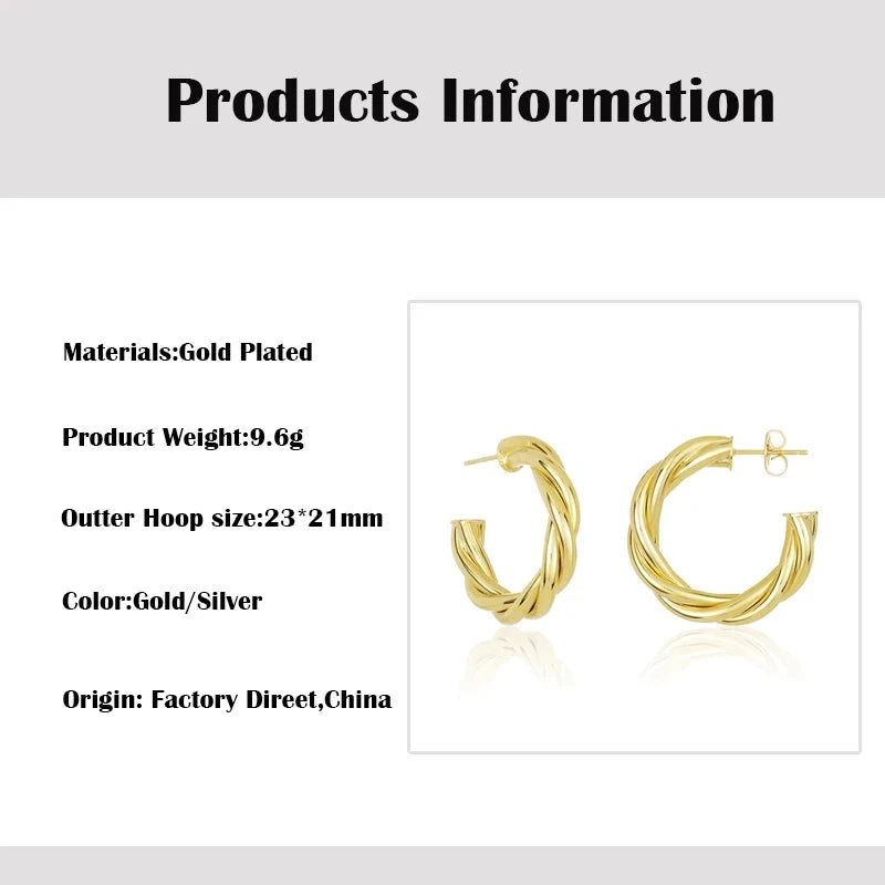 CRMYA  Gold Silver Filled Hoop Earrings for Women Big CZ Zircon Huggie Earring Circle Ear Rings Men Aretes Wholesale Jewelry - aquila Bask