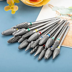 Dmoley Tungsten Carbide Nail Drill Bit Electric Manicure Drills For Milling Cutter Ceramic Nail Burr Pedicure Accessories - aquila Bask