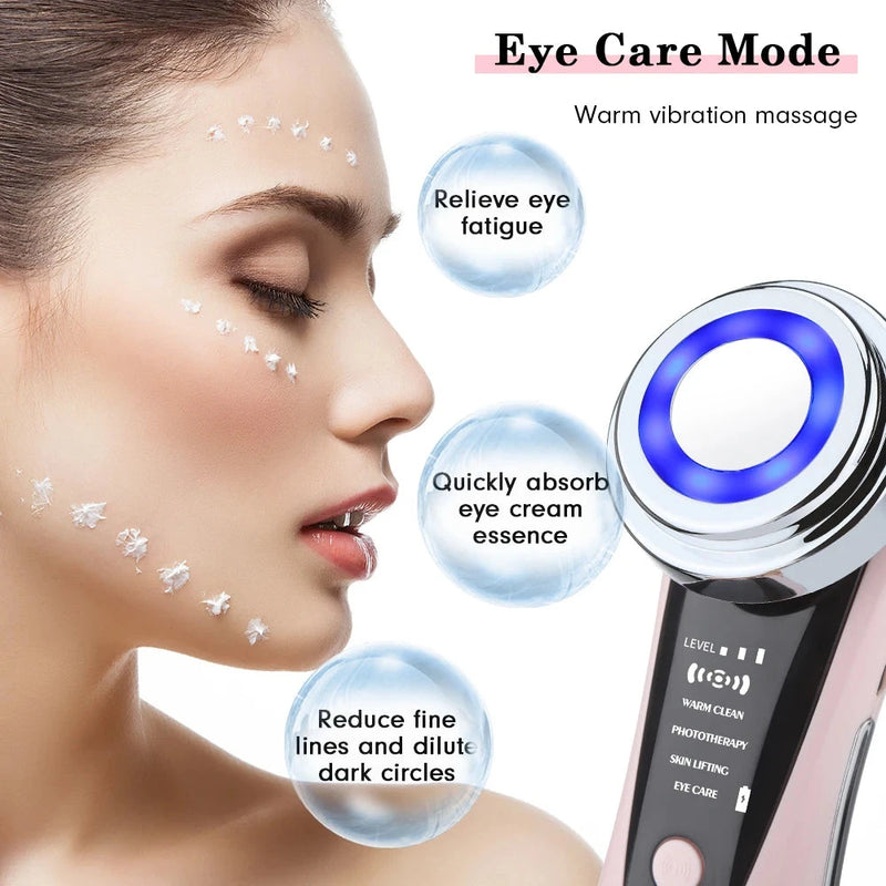 EMS LED Light Therapy Face Lifting Anti Wrinkle Device - aquila Bask