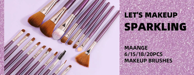 MAANGE Pro 4/13Pcs Makeup Brushes Set  Face Eye Shadow Foundation Powder Eyeliner Eyelash Lip Make Up Brush Beauty Tool with Bag