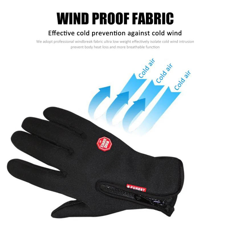 Hot Winter Gloves For Men Women Touchscreen Warm Outdoor Cycling Driving Motorcycle Cold Gloves Windproof Non-Slip Womens Gloves