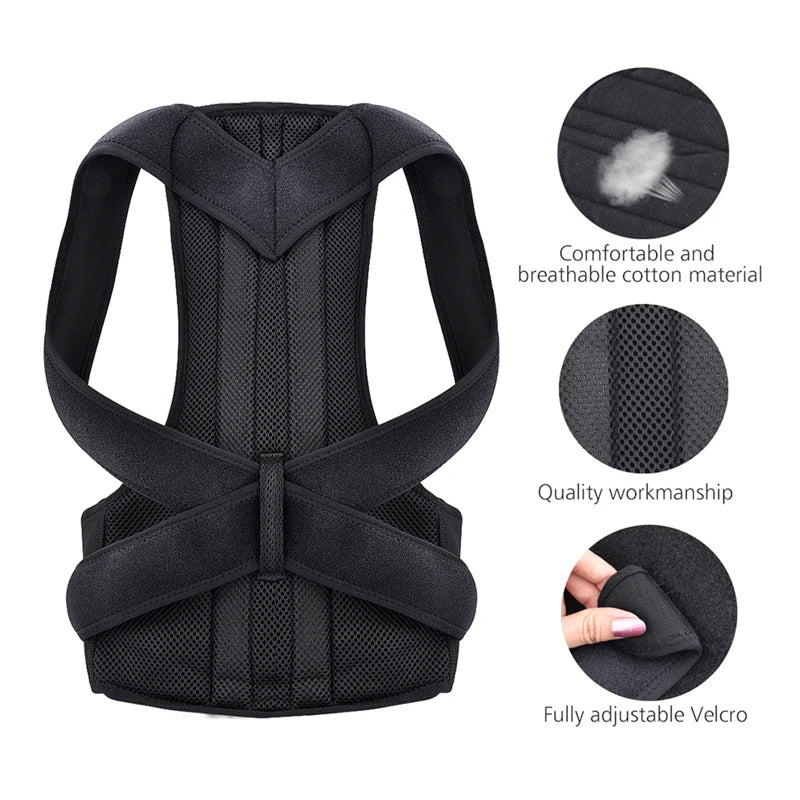 Posture Corrector For Men Women Hunching Back Support Health Care Shoulder Brace Straightener Belt Trainer Clavicle Spine Lumbar