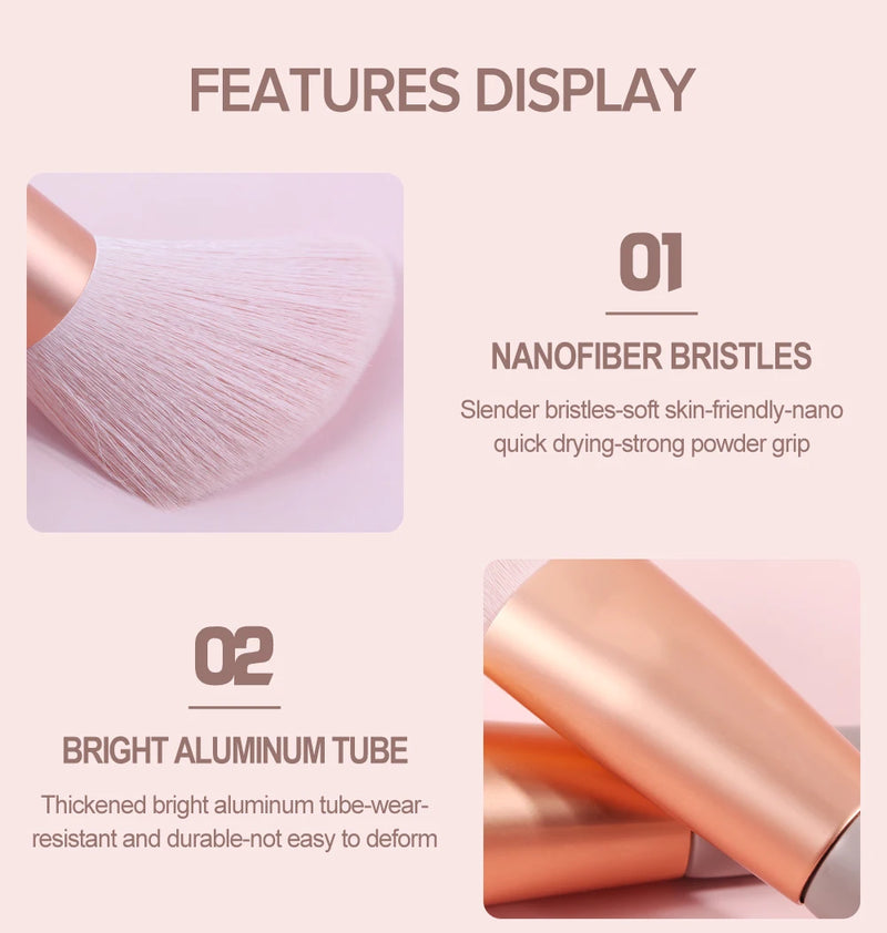 MAANGE Pro 4/13Pcs Makeup Brushes Set  Face Eye Shadow Foundation Powder Eyeliner Eyelash Lip Make Up Brush Beauty Tool with Bag