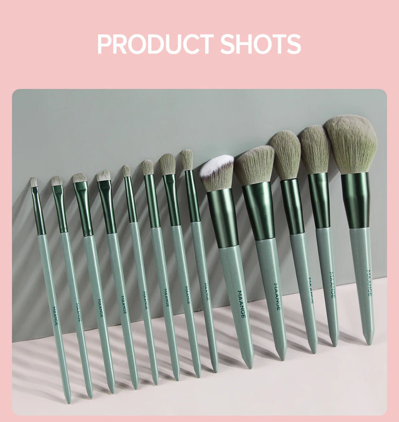 MAANGE Pro 4/13Pcs Makeup Brushes Set  Face Eye Shadow Foundation Powder Eyeliner Eyelash Lip Make Up Brush Beauty Tool with Bag