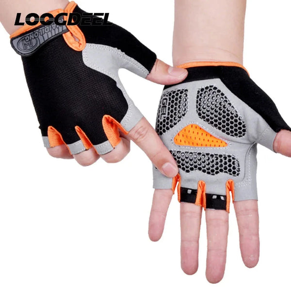 HOT Cycling Anti-slip Anti-sweat Men Women Half Finger Gloves Breathable Anti-shock Sports Gloves Bike Bicycle Glove - aquila Bask