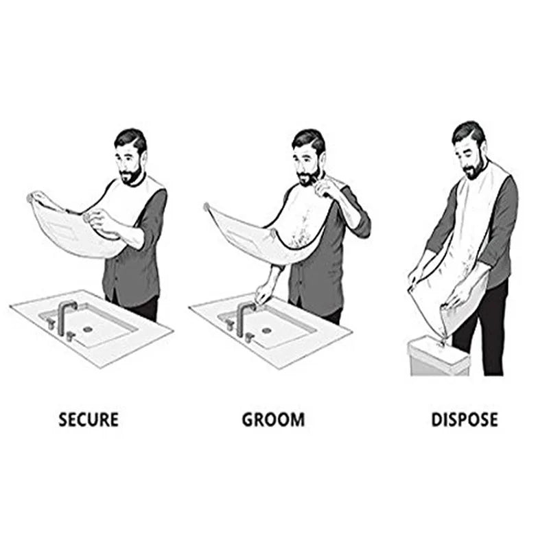 Male Shaving Apron Beard Bib