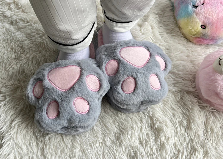 Cute Cartoon Alpaca House Women Fur Slippers Winter Warm Plush Parent-Child Floor Slides Indoor Bedroom Girls Fluffy Slippes