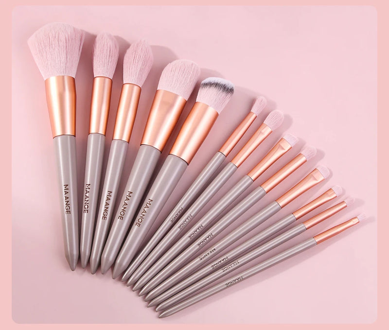 MAANGE Pro 4/13Pcs Makeup Brushes Set  Face Eye Shadow Foundation Powder Eyeliner Eyelash Lip Make Up Brush Beauty Tool with Bag