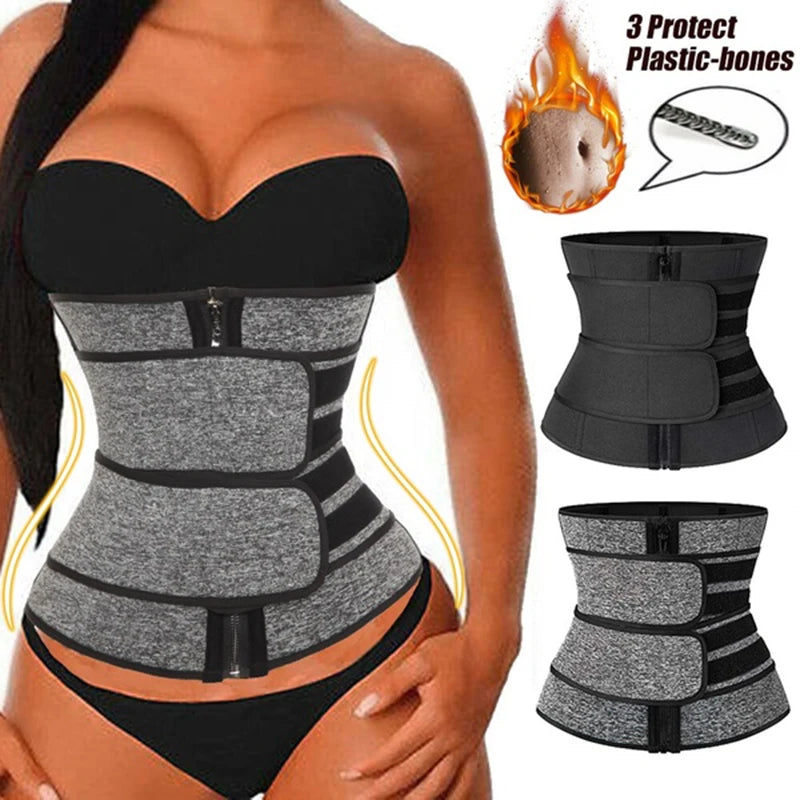 Neoprene Waist Trainer Corset Trimmer Belt for Women Weight Loss Waist Cincher Body Shaper Slimmer Shapewear