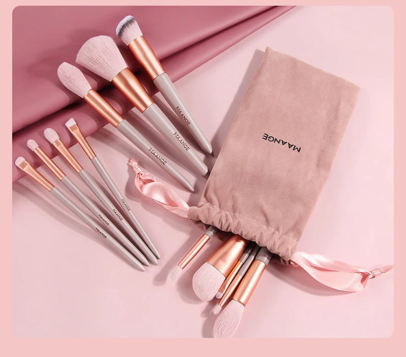 MAANGE Pro 4/13Pcs Makeup Brushes Set  Face Eye Shadow Foundation Powder Eyeliner Eyelash Lip Make Up Brush Beauty Tool with Bag