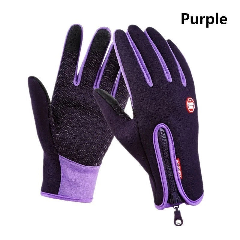 Hot Winter Gloves For Men Women Touchscreen Warm Outdoor Cycling Driving Motorcycle Cold Gloves Windproof Non-Slip Womens Gloves