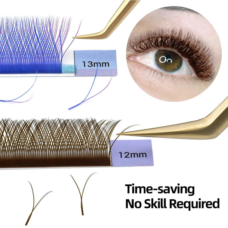 NAGARAKU YY Shape Hand Woven Premium  Eyelashes Extension - aquila Bask