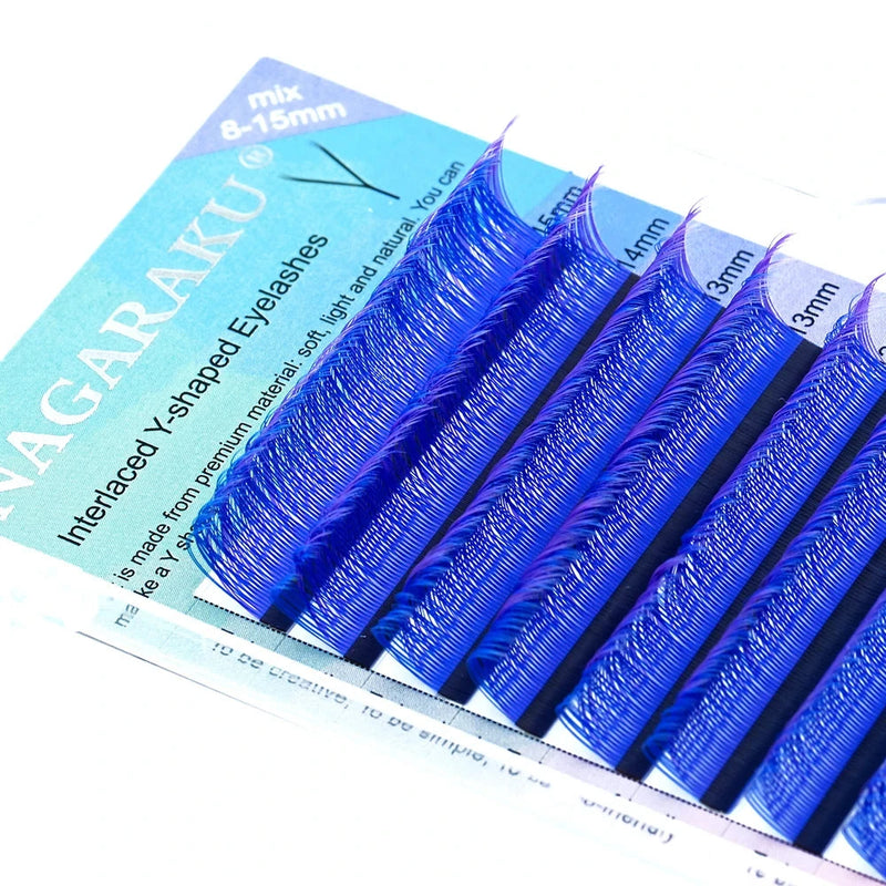 NAGARAKU YY Shape Hand Woven Premium  Eyelashes Extension - aquila Bask