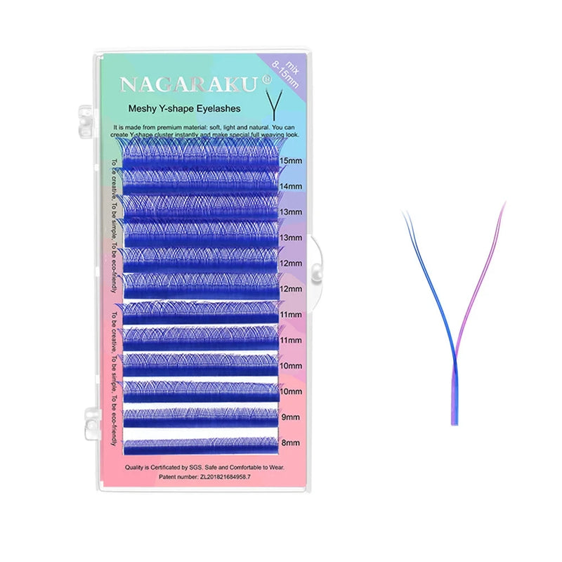 NAGARAKU YY Shape Hand Woven Premium  Eyelashes Extension - aquila Bask