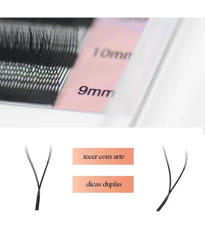 NAGARAKU YY Shape Hand Woven Premium  Eyelashes Extension - aquila Bask