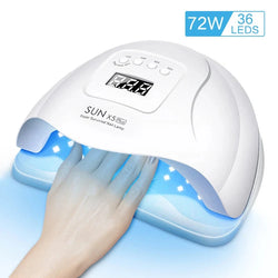 Nail Dryer LED Nail Lamp UV Lamp for Curing All Gel Nail Polish With Motion Sensing Manicure Pedicure Salon Tool aquila Bask