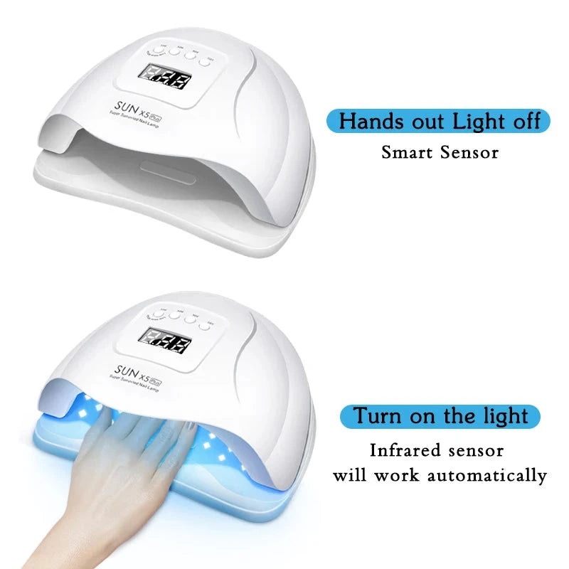 Nail Dryer LED Nail Lamp UV Lamp for Curing All Gel Nail Polish With Motion Sensing Manicure Pedicure Salon Tool aquila Bask