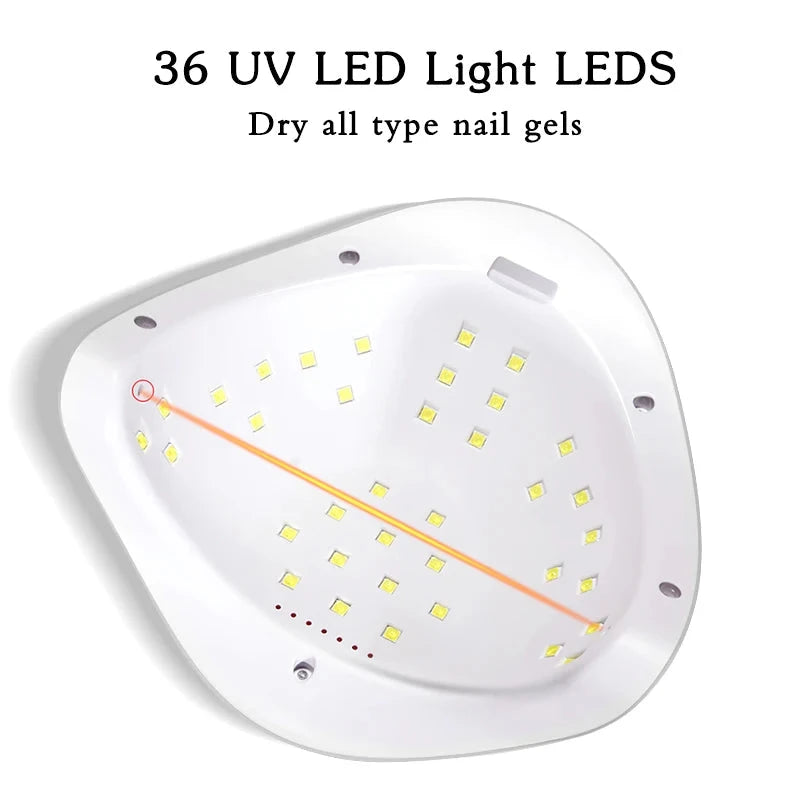 Nail Dryer LED Nail Lamp UV Lamp for Curing All Gel Nail Polish With Motion Sensing Manicure Pedicure Salon Tool aquila Bask