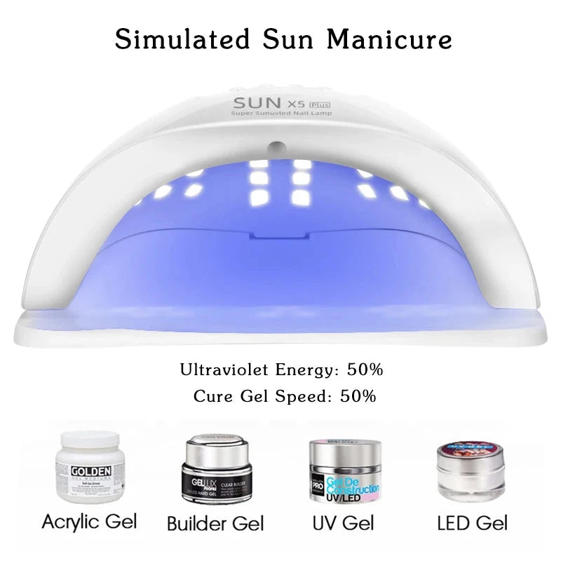 Nail Dryer LED Nail Lamp UV Lamp for Curing All Gel Nail Polish With Motion Sensing Manicure Pedicure Salon Tool aquila Bask