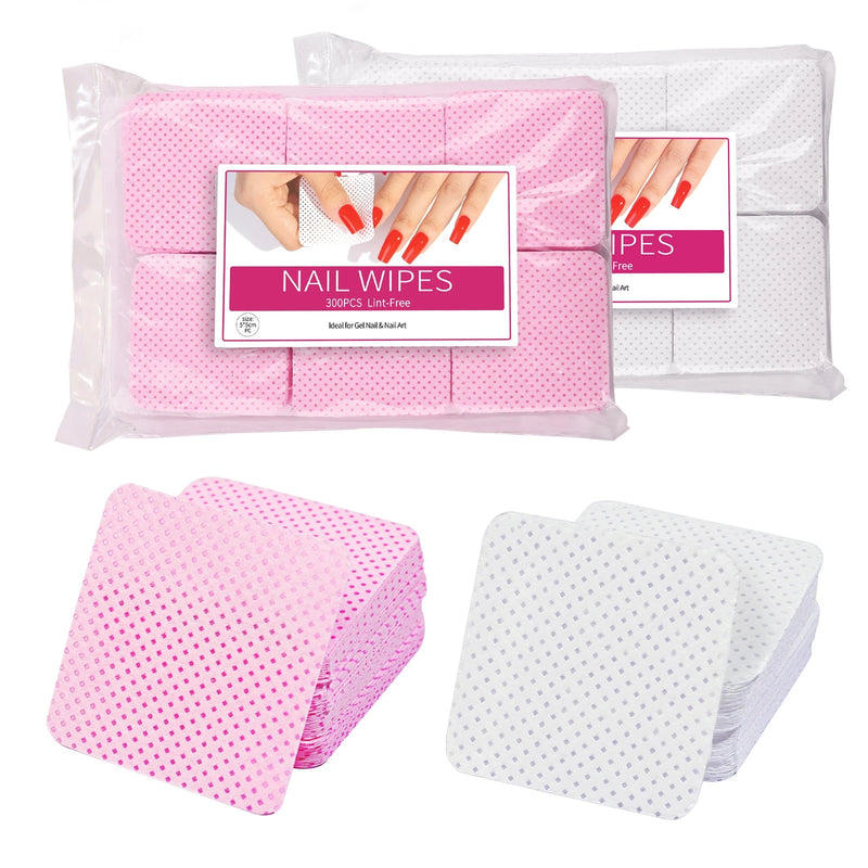 Nail Polish Remover Wipes Nail Cleaning Pads, Non Woven Nail Pads For Women Girl Beauty Salon - aquila Bask