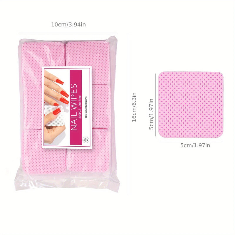 Nail Polish Remover Wipes Nail Cleaning Pads, Non Woven Nail Pads For Women Girl Beauty Salon - aquila Bask