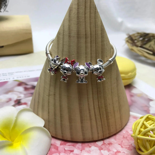 New 925 Sterling Silver Disney Princess Original model production Charm FIT Pandora Bracelet DIY Ladies Jewelry  Christmas Gift - aquila Bask